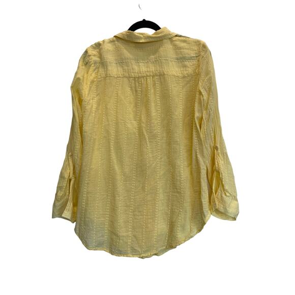 Westport ladies button up yellow L long sleeve 100% Cotton - Picture 2 of 10